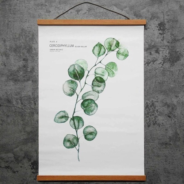 A4 magnetisk plakatramme - Træ - Til kunsttryk, soveværelse, stue og kontor Bredde: 21 cm-Fei Yu