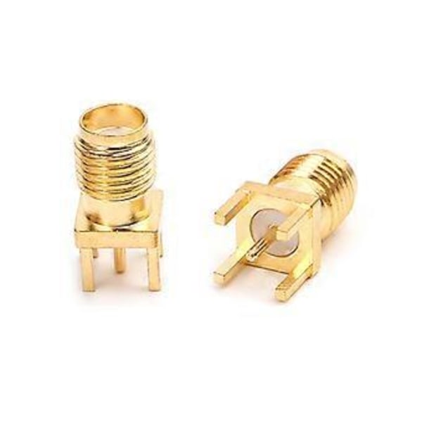 10 stk. SMA Hunn Jack Lodde PCB Kortmontering RF-kontakter Rett Adapter