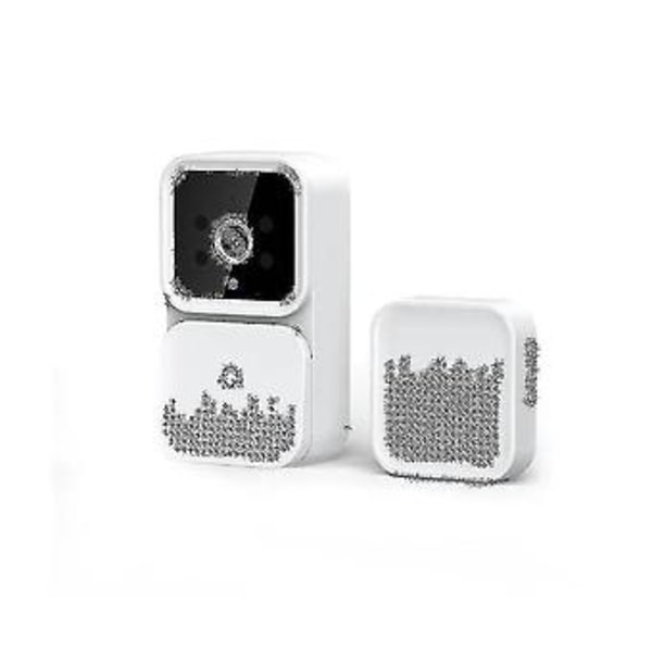 M6 Smart Visuel Dørklokke Tovejs Audio Dørklokke Infrarød HD Nattesyn Fjernbetjent Intercom Dørklokke