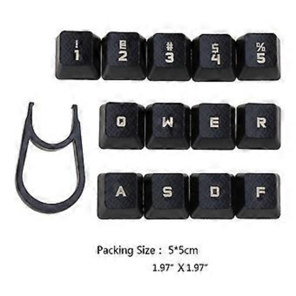 13 stk./pakke Bump Keycaps til Romer-G Switch G910 G810 G413 G310 Baggrundsbelyst Mekanisk Tastatur Keycap Sæt Anti-slip