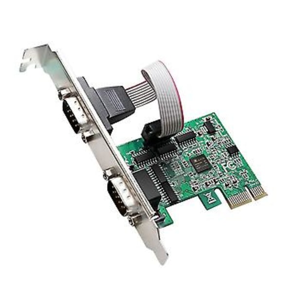 Pcie til to serielle porte Rs232 interface industriel kontrol computer udvidelseskort adapter computer