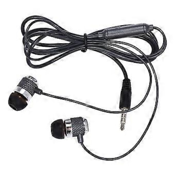 3,5 mm:n langalliset nappikuulokkeet stereomusiikilla, älypuhelimen kuulokkeet, handsfree-mikrofoni