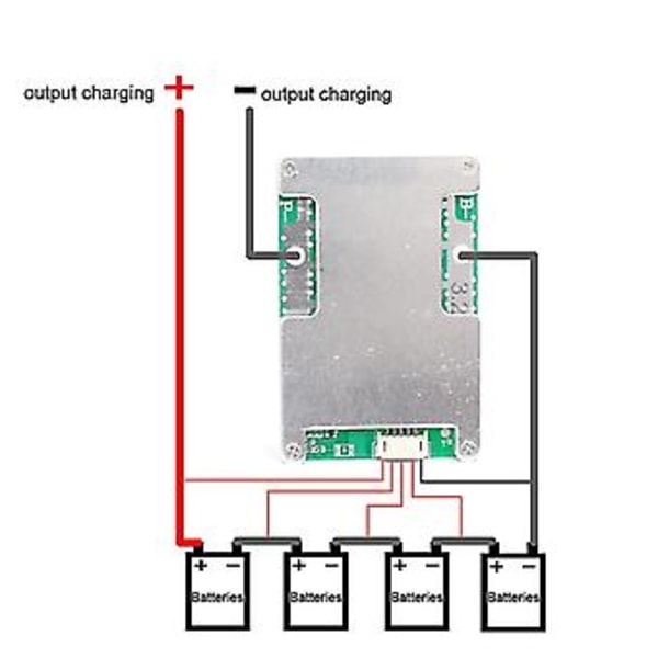 4s Kort 12.8v 120a Bms Järn Fosf Laddningsskydd