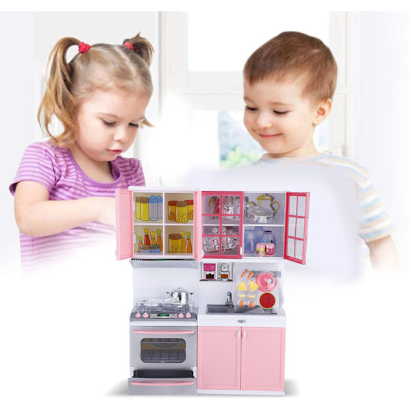 Miniatyrkök låtsas rollspel leksak set roliga köksredskap leker hus presenter för barn flickor