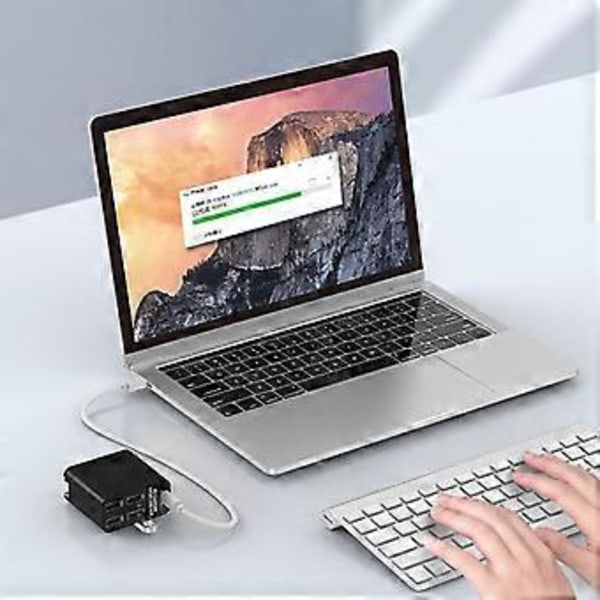 Type-C + 4 Porttia USB3.0 Hub 5Gbps Nopea USB-jakaja HDD-muistitikulle