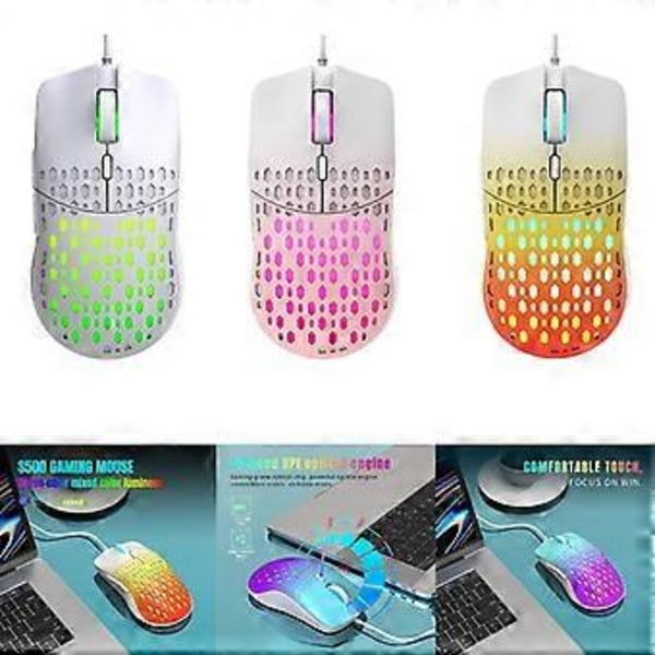 Honeycomb Shells Gaming Mus Ultralett og Slitesterk Datamus