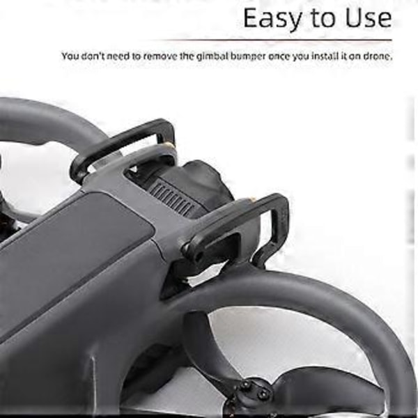 Gimbal Linse Beskyttelsesbøjle til Avata 2 Anti-Kollisions Crossover Beskyttelsesbar Aluminium Drone Tilbehør, Rød