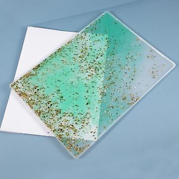 Skriveplade Epoxy Resin Form, Til DIY Ing Plade Rektangulær Form, Bordmåtte Sæt