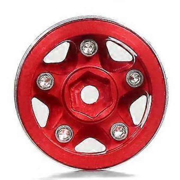 4 stk. 1.0 tommer Metal Beadlock Hjulnav Hjul Fælg til 1/18 1/24 RC Crawler Bil TRX4M Opgraderingsdele Tilbehør Brun