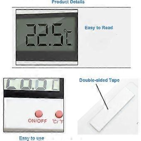 Digitalt LCD Termometer Temperatur Monitor med Ekstern Vandtæt Probe Gave