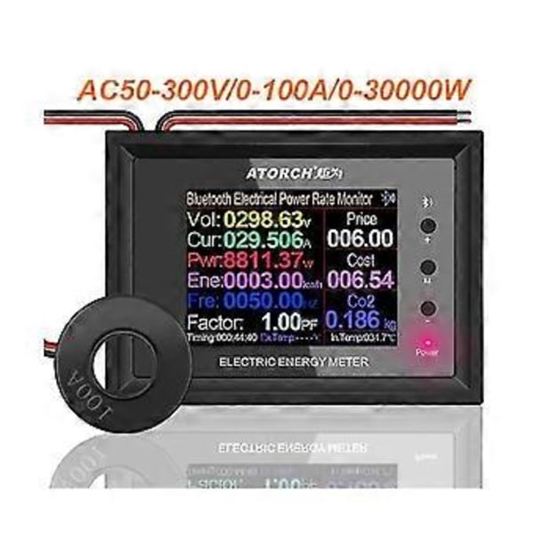 Atorch At24c 100a 2.4 tum Digital Voltmeter Mätare Indikator Effekt Amperemeter Ström Amp Testare Detektera