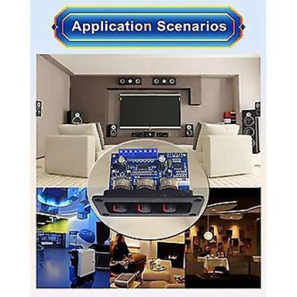 2.1 Kanal Bluetooth 5.0 Ljudförstärkarkort 2x25w+50w Subwoofer D Förstärkarkort Kit Med Dc F