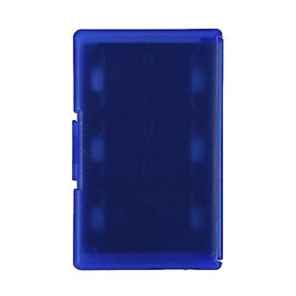 24-i-1 TF Kortlåda Spel Minneskort Fodral Hållare Förvaring för Nintendo Switch Blå