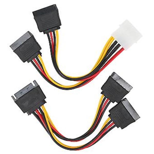 Pin IDE -virtajohto, 2 kpl kiintolevyn virtajohto Pin SATA -virtakaapeli kiintolevyn virtajohto, pidennetty kestävyys
