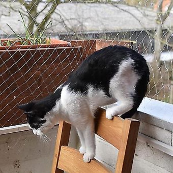 3x8m Balkongnät Skyddsnät Säkerhetsnät För Att Skydda Från Fallande Föremål
