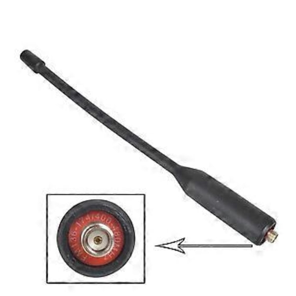 Walkie Talkie UV-K5 Antenn SMA-Hona Dubbelband Central Frekvens 144/430mhZ Portabel Radioantenn för UV-K5