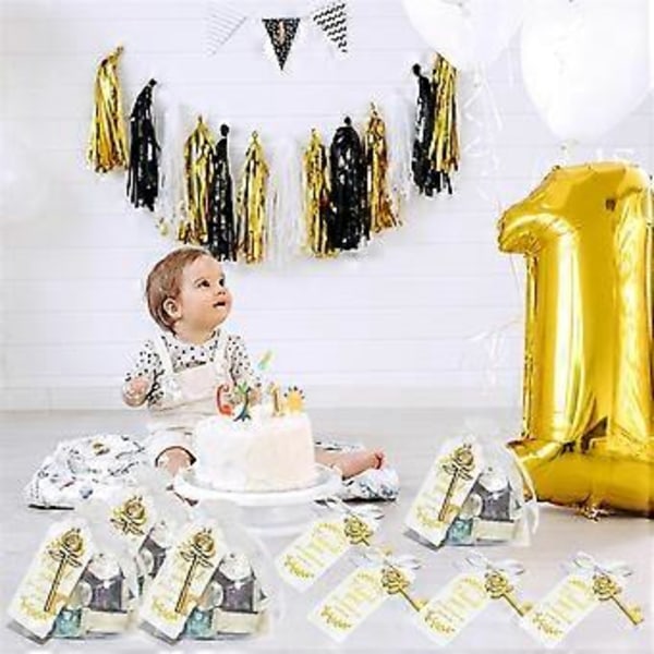 30 STK Nøkkel Flaskeåpner Papirkort Bryllup Dekorasjon Bryllupsgaver Bridal Shower Gaver Bryllupssuvenirer Favørgaver til Gjester, B