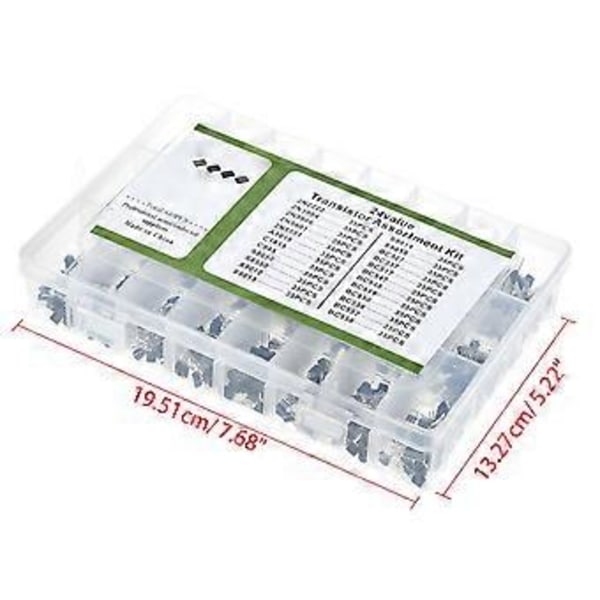 840 kpl/setti 24 arvoa TO-92 Transistorivalikoima BC327 BC337 BC547 2N2222 3904 3906 C945 PNP/NPN Transistoripaketti