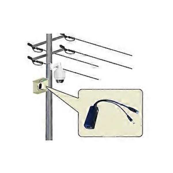 100m Poe Splitter 12v 1a Ieee 802.3af 1.5kv Isolasjonsbeskyttelse Nettverkskontornettverk