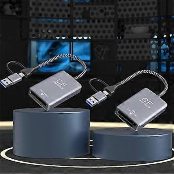 2 i 1 Express Typ B SD-kortläsare Express-kortläsare Typ B Adapter USB 3.2 10Gbps Portabel Express-läsare