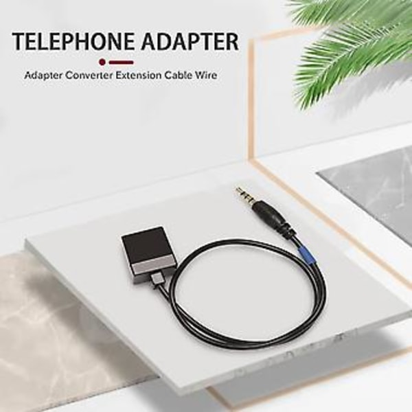 3,5 mm til RJ9 4p4c Fe Adapter Konverter Forlængerkabelledning til Telefon Høj Adapter Cab
