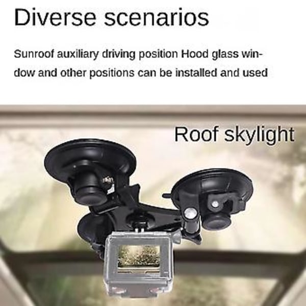 Triangulär Sugkopp 9cm Sugkopp För Actionkameratillbehör