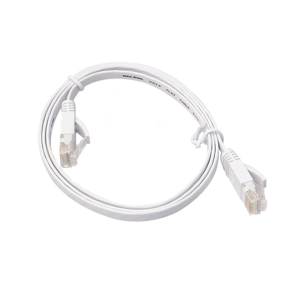 Ethernet Cat6 Internett Nettverk Flat Svart Kabel Ledning Patch Rj45 For PC Ruter