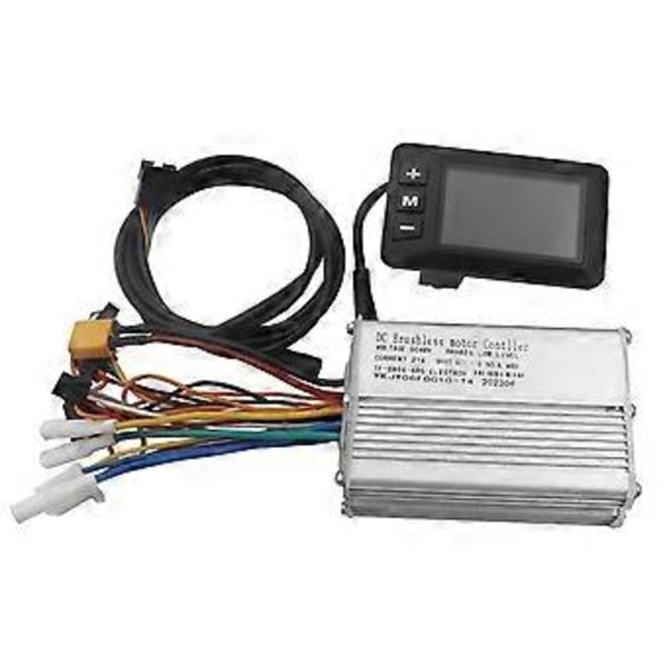 Elektrisk scooter børsteløs motorcontroller 48V 21A+S866 LCD-display dashboard kit E-scooter tilbehør sort+hvid