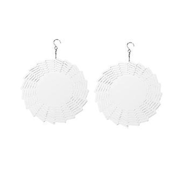 2-pack 8 Tum Sublimerings Spinner Ämnen 3D Spinners Hängande Spinners För Utomhusbruk