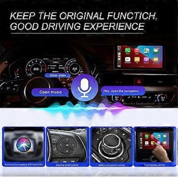 Carplay Ai Box Langaton Android Auto Smart TV Box Auton Älykäs Järjestelmä Mini Box Langaton Android Auto Ai Box