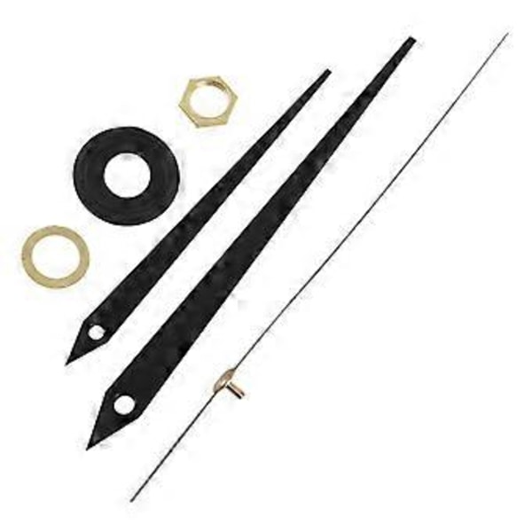 DIY Korkean Vääntömomentin Kellokoneisto, 3/10 Tuuman Maksimipaksuus Kellotaululle, 4/5 Tuuman Kokonaisakselin Pituus (Musta)