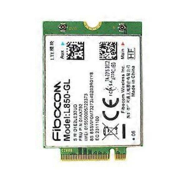 L850-GL M2 - High-end LTE trådløst modul, understøtter LTE-FDD/ LTE-TDD/ WCDMA til ThinkPad X1 Carbon Gen6 X280 T580 T480s L480