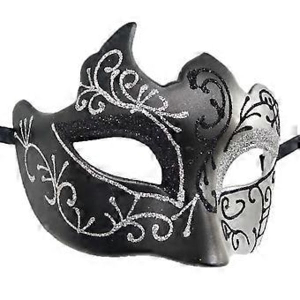 1 Pakke Gutter Maskerade Masker Karneval Party Bind for Øynene Nye Karneval Kostymer Sexy Partydekorasjoner Sølv