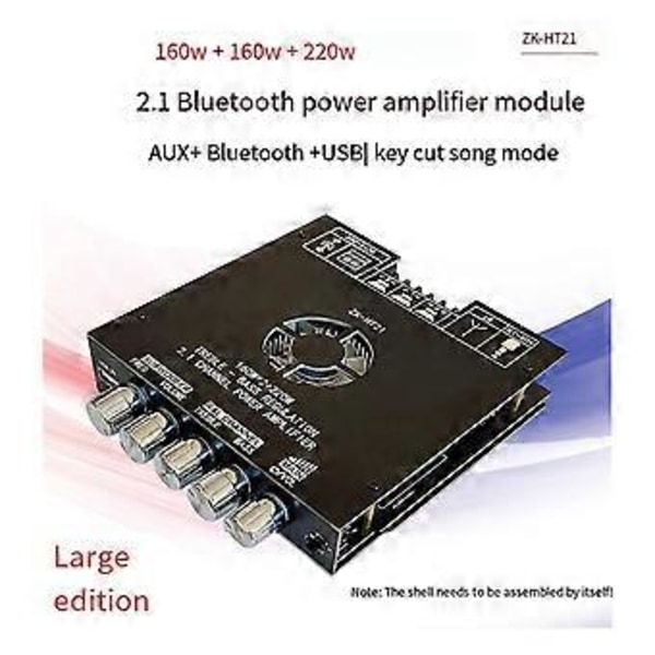 -HT21 2.1 Subwoofer Kanal Bluetooth Digital Effektforstærker Board Modul Høj og Lav Tone Subwoofer 160WX2+220W