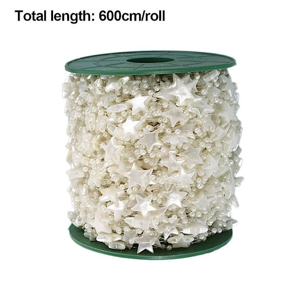Julekuleperler Kunstige Perler Perler Girlanderkjede Perleperlede Trimmer For Bryllup Jul Og Høytids Diy Rekvisita Stil 1