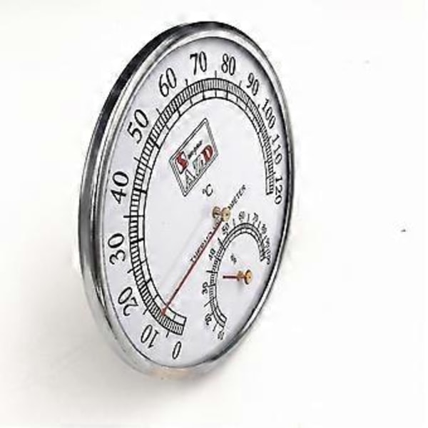 Basturum Hygrometer Termometer, Celsiusmätare för Verkstäder, Pool