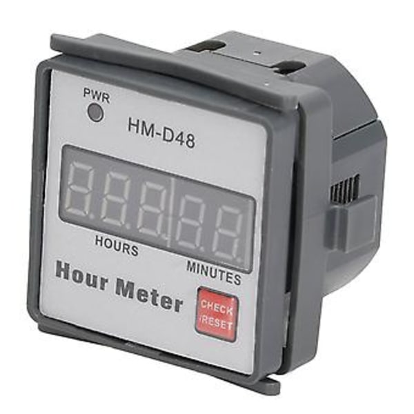 Timräknare Digital Display Timer ABS Mätare 0‑999.99 Timmar Tidtagningsverktyg AC 220‑240V