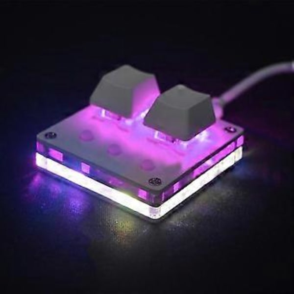 2 Key OSU Mini Tastatur Gaming Tastatur Programmering Makro Tastatur Mekanisk Tastatur med Blå Kontakt