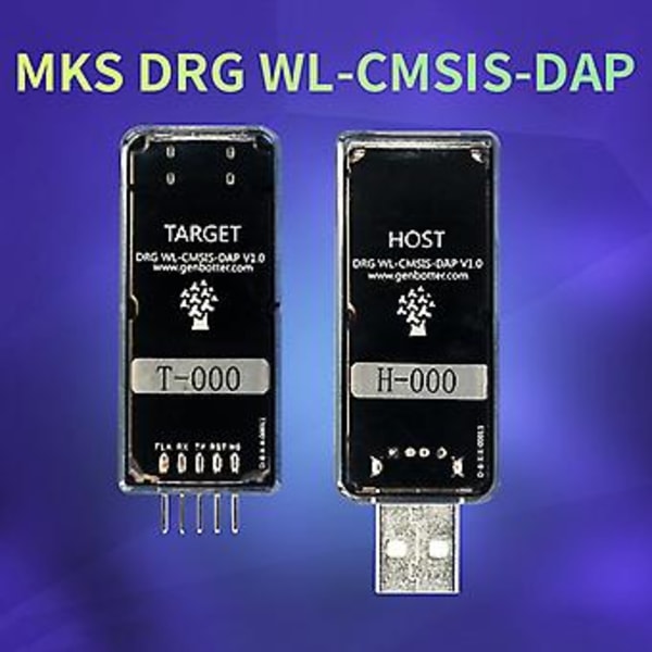 DRG WL CMSIS DAP Langattomat Debug-koettimet ARM MCU CDC Sarjaportti OpenOCD