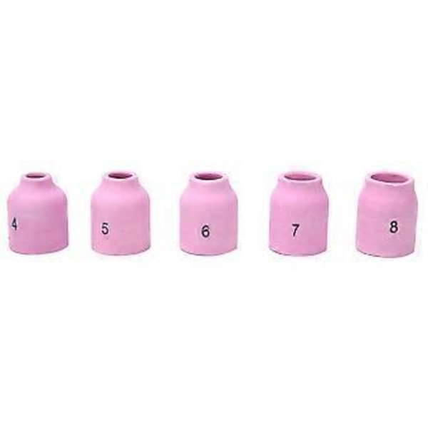 58 st TIG Svetsbrännare Kit 0.04~1/8in Gaslins Kopp Hylsa Packning Bakre Kåpa Kit för 9/20/25