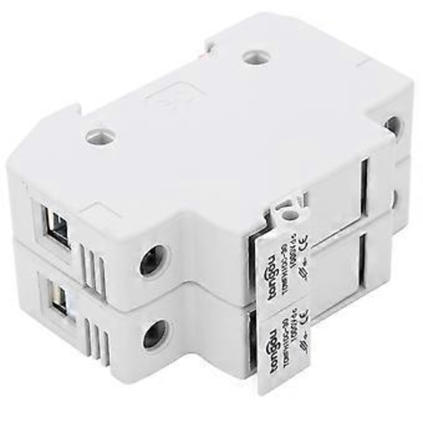 Sikringsholderbase 2-polet DIN-skinne Montering Strømfordelingskontroludstyr TOWFH1DC 1000VDC 2P30A