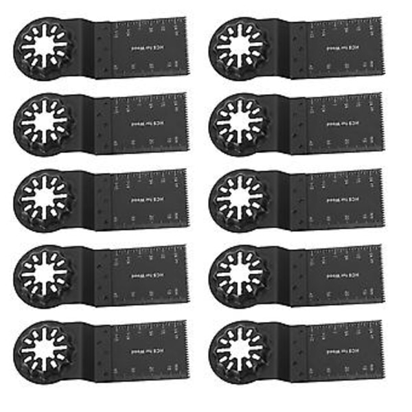 10 st Oscillerande Sågblad 34mm 40mm Skärdjup Multiverktygsblad med Starlock-gränssnitt