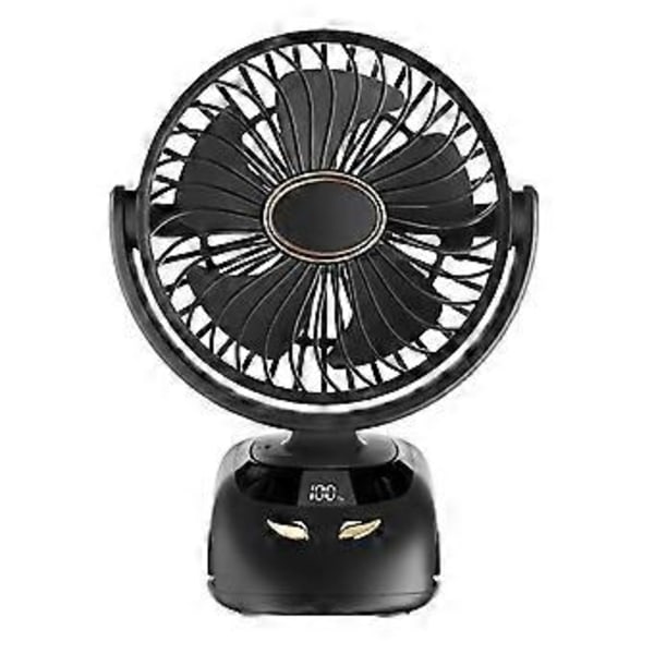 3000mAh N33 USB Clip Fan Clip-on Mini Fan med Clip Aromaterapi Brug Digital Display Bærbar Soveværelse Klapvogns Fan, C