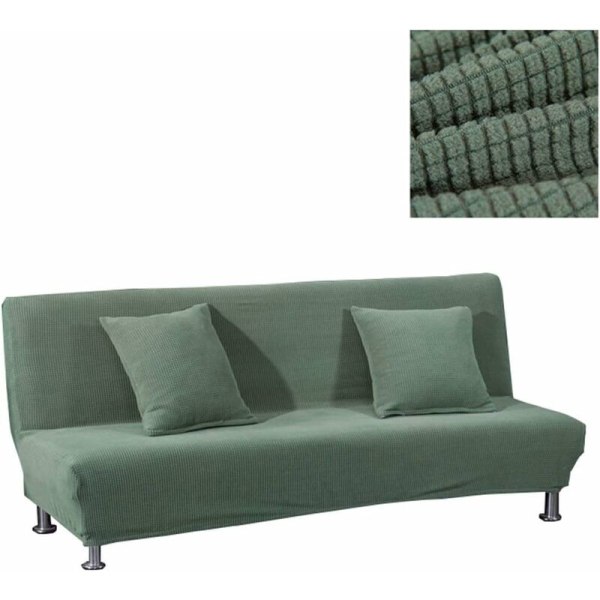 Click Clack Canape Lit Cover Armless Sofa Cover Non-Slip Stretch Sofa Bed Cover 3 Seater Futon Cover