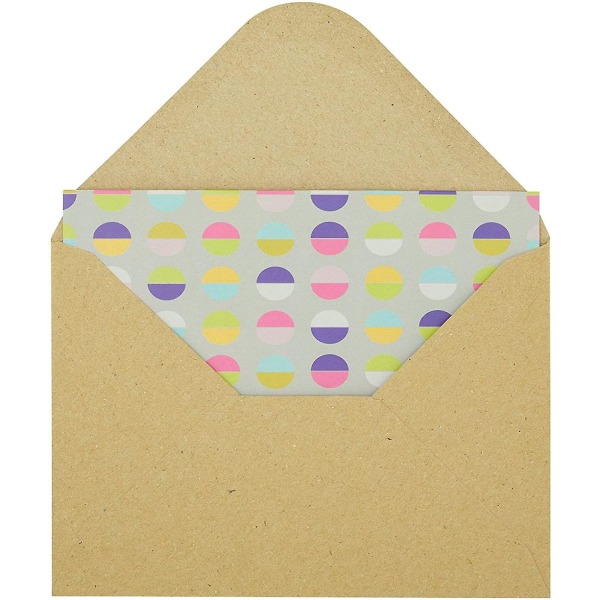 4x6 Kraft-paperikuoria vauvakutsuihin, syntymäpäiväjuhliin, hääkutsuihin (4,6 x 6,3 tuumaa, 50 kpl)