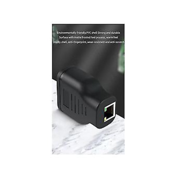 Cat7 Rj45 Splitter 1 Til 2 Splitter Tee-kontakt Egnet For Datamaskin Tv S