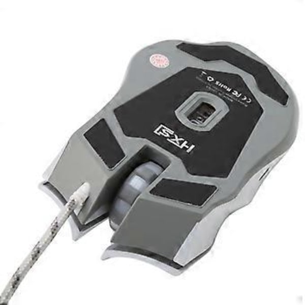 6 Knappar USB RGB Mus 5500DPI Justerbar USB Trådbunden Mus Optisk Spelmus