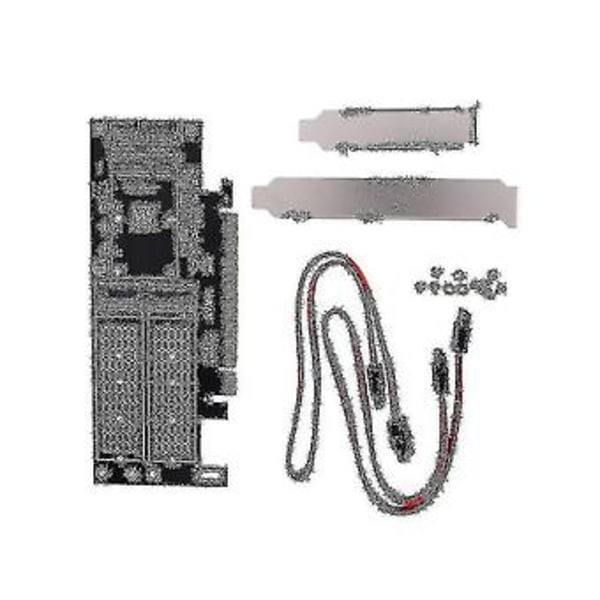 M.2 Nvme Ssd Ngff - Pcie 3.0 X16 -sovitin M-avain B-avain Msata Pci -laajennus Sata 3 in 1 -muunnin Ris