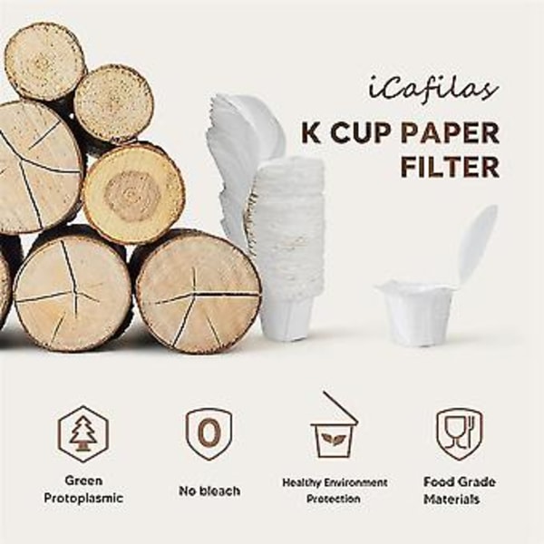 150 st Kaffefilterpapper Kopp Livsmedelsklassat Filterpappershållare