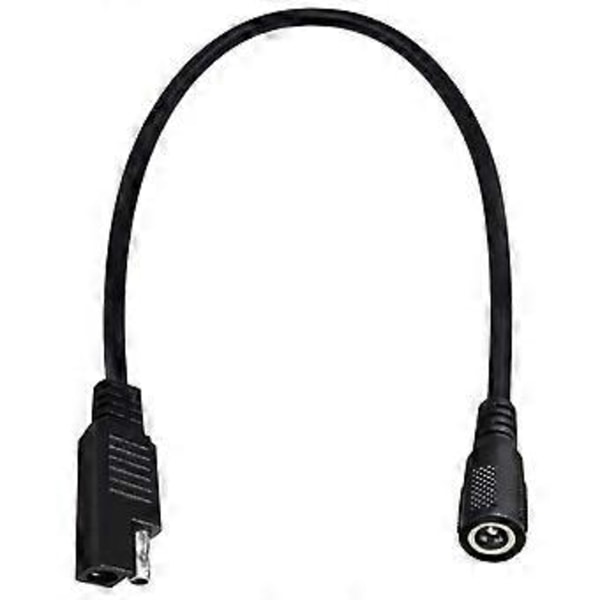 SAE til 5.5x2.1mm Hun Adapter Kabel Pålideligt Strømtilslutningskabel